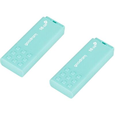Goodram 2-PACK UME3-0160CRR11-2P (32 GB, USB-A), USB Stick, Grün, Türkis Goodram 2-PACK UME3-0160CRR11-2P (32 GB, USB-A), USB Stick, Grün, Türkis