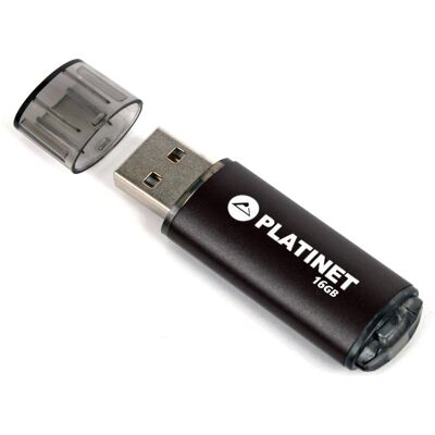 Platinet PMFE16B USB-Stick - 16 GB, USB Typ-A, Schwarz Platinet PMFE16B USB-Stick - 16 GB, USB Typ-A, Schwarz