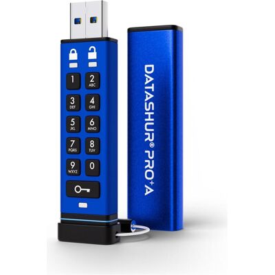 iStorage datAshur PRO+A 256-bit 32GB (32 GB, USB-A), USB Stick, Blau iStorage datAshur PRO+A 256-bit 32GB (32 GB, USB-A), USB Stick, Blau
