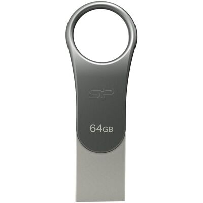 Silicon Power Mobile C80 (64 GB, USB-A, USB-C), USB Stick, Schwarz Silicon Power Mobile C80 (64 GB, USB-A, USB-C), USB Stick, Schwarz