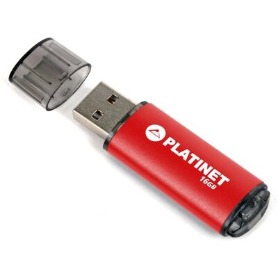 Platinet PMFE16R USB-Stick - USB Type-A, 16 GB, Rot Platinet PMFE16R USB-Stick - USB Type-A, 16 GB, Rot