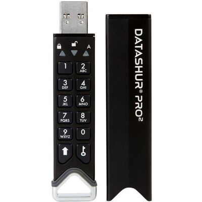 iStorage Datashur Pro2 (32 GB, USB-A), USB Stick, Schwarz iStorage Datashur Pro2 (32 GB, USB-A), USB Stick, Schwarz