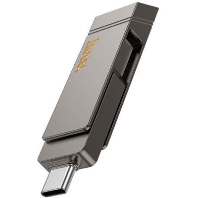 Hoco Memory cards pendrive USB A + USB C UD15 32GB USB3.2 (32 GB, USB-A, USB-C), USB Stick, Grau Hoco Memory cards pendrive USB A + USB C UD15 32GB USB3.2 (32 GB, USB-A, USB-C), USB Stick, Grau