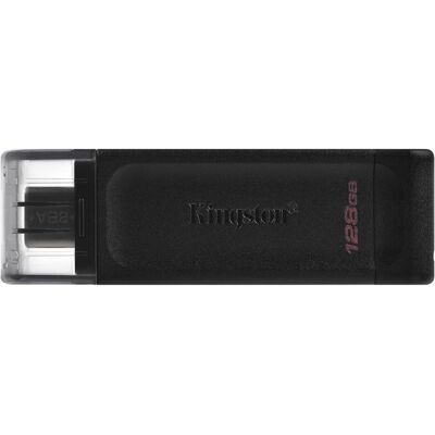 Kingston 128GB USB-C 3.2 Gen 1 DataTraveler 70 EAN: 740617305371 (128 GB, USB-C), USB Stick, Schwarz Kingston 128GB USB-C 3.2 Gen 1 DataTraveler 70 EAN: 740617305371 (128 GB, USB-C), USB Stick, Schwarz