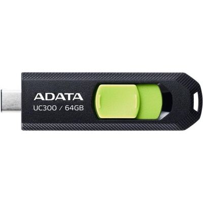 Adata USB 64GB UC300 bkgn 3.2 USB Typ C Interface USB 3.2 Gen 1 (64 GB, USB-C), USB Stick, Schwarz Adata USB 64GB UC300 bkgn 3.2 USB Typ C Interface USB 3.2 Gen 1 (64 GB, USB-C), USB Stick, Schwarz