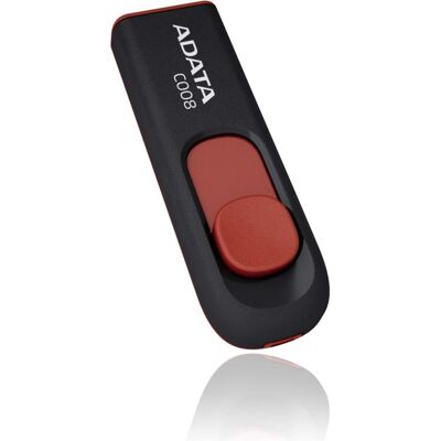 Adata USB 2.0 Stick C008 Black/Red 32GB (32 GB, USB-A), USB Stick, Rot, Schwarz Adata USB 2.0 Stick C008 Black/Red 32GB (32 GB, USB-A), USB Stick, Rot, Schwarz