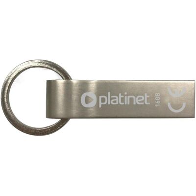 Platinet PMFMK16 USB-Stick - 16GB, USB 2.0, Silber Platinet PMFMK16 USB-Stick - 16GB, USB 2.0, Silber