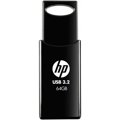 HP 64GB 712w Black USB 3.2 Flash Drive (64 GB, USB-A), USB Stick, Schwarz HP 64GB 712w Black USB 3.2 Flash Drive (64 GB, USB-A), USB Stick, Schwarz