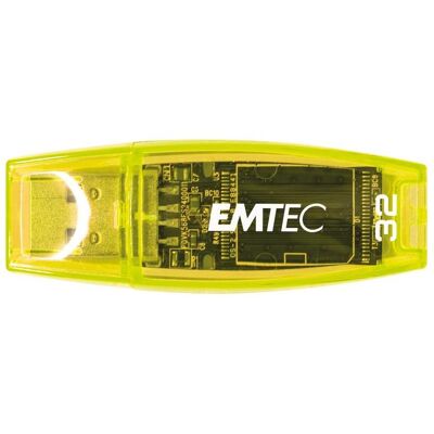 Emtec USB2.0 C410 64GB P2 Neon (64 GB, USB-A), USB Stick, Orange, Gelb, Mehrfarbig Emtec USB2.0 C410 64GB P2 Neon (64 GB, USB-A), USB Stick, Orange, Gelb, Mehrfarbig