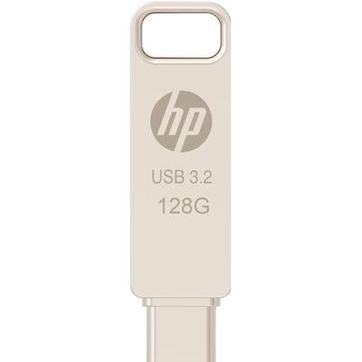 HP 128GB x206c OTG Type-C Metal Flash Drive (128 GB, USB-A, USB-C), USB Stick, Silber HP 128GB x206c OTG Type-C Metal Flash Drive (128 GB, USB-A, USB-C), USB Stick, Silber