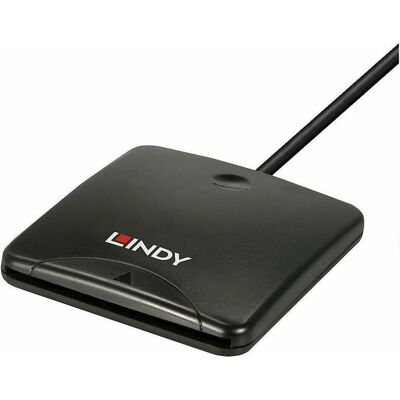 Lindy USB 2.0 Chipkartenleser (USB, USB 2.0), Speicherkartenlesegerät, Schwarz Lindy USB 2.0 Chipkartenleser (USB, USB 2.0), Speicherkartenlesegerät, Schwarz
