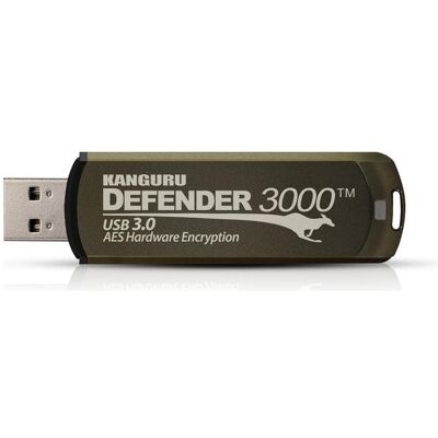 iStorage 32GB Kanguru Defender 3000 (32 GB, USB-A), USB Stick, Gold, Braun iStorage 32GB Kanguru Defender 3000 (32 GB, USB-A), USB Stick, Gold, Braun