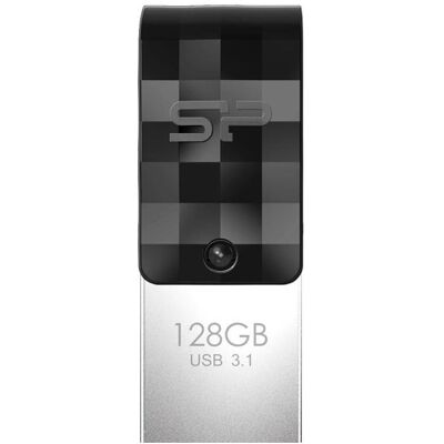Silicon Power C31 (128 GB, USB-A, USB-C), USB Stick, Schwarz Silicon Power C31 (128 GB, USB-A, USB-C), USB Stick, Schwarz