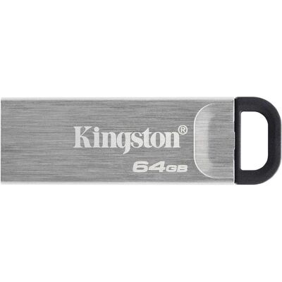 Kingston DataTraveler Kyson 64GB - Co-Logo (64 GB, USB-A), USB Stick, Silber Kingston DataTraveler Kyson 64GB - Co-Logo (64 GB, USB-A), USB Stick, Silber