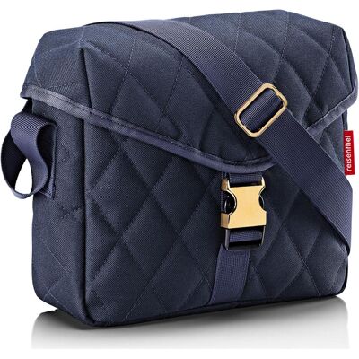 reisenthel, Damen, Handtasche, Umhängetasche Saddle bag M Rhombus black, Blau, Gold reisenthel, Damen, Handtasche, Umhängetasche Saddle bag M Rhombus black, Blau, Gold