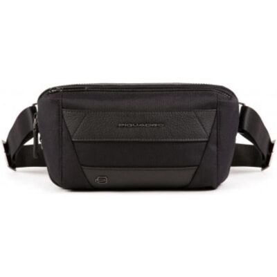 Piquadro, Herren, Bauchtasche, Trakai, Leather Fanny Pack, Black, 27 x 14.5 x 7.5 cm, For Men, Schwarz Piquadro, Herren, Bauchtasche, Trakai, Leather Fanny Pack, Black, 27 x 14.5 x 7.5 cm, For Men, Schwarz