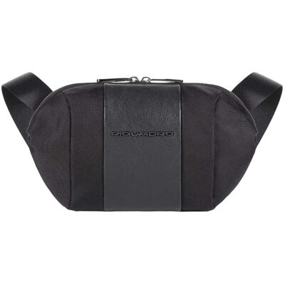 Piquadro, Herren, Bauchtasche, Bum, Textile Crossbody Bag, Black, CA5479BR2, 28 x 16 x 6cm, For, Schwarz Piquadro, Herren, Bauchtasche, Bum, Textile Crossbody Bag, Black, CA5479BR2, 28 x 16 x 6cm, For, Schwarz