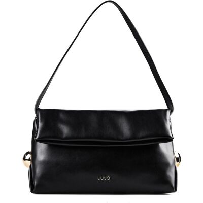 Liu Jo, Damen, Handtasche, Riccy Schultertasche 30 cm, Schwarz Liu Jo, Damen, Handtasche, Riccy Schultertasche 30 cm, Schwarz