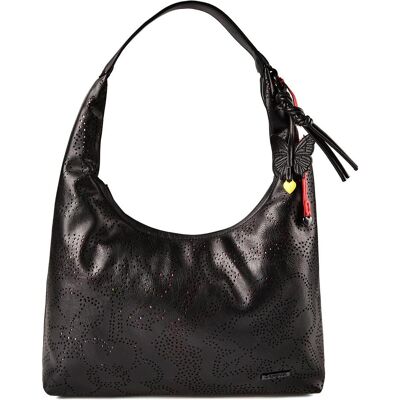 Desigual, Damen, Handtasche, Paladio Samarra Shoulder Bag, Schwarz Desigual, Damen, Handtasche, Paladio Samarra Shoulder Bag, Schwarz
