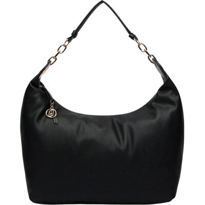 Liu Jo, Damen, Handtasche, Faiza ECS Hobo Bag, Schwarz, Gold Liu Jo, Damen, Handtasche, Faiza ECS Hobo Bag, Schwarz, Gold
