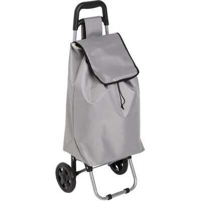 5Five, Einkaufshilfe, Einkaufswagen Einkaufswagen Tragetasche Polyester Metall Grau, Grau 5Five, Einkaufshilfe, Einkaufswagen Einkaufswagen Tragetasche Polyester Metall Grau, Grau