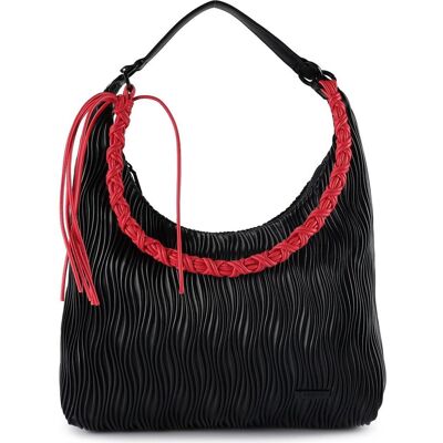 Desigual, Damen, Handtasche, Litio Schultertasche 35 cm, Schwarz Desigual, Damen, Handtasche, Litio Schultertasche 35 cm, Schwarz