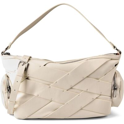 Desigual, Damen, Handtasche, Cromo Habana Hand Bag, Beige, Weiss Desigual, Damen, Handtasche, Cromo Habana Hand Bag, Beige, Weiss