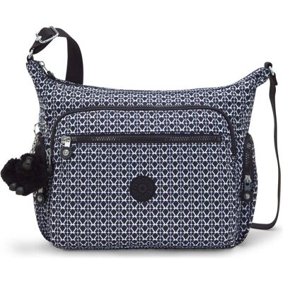 Kipling, Damen, Handtasche, Gabbie -Umhängetasche - Signature Druck, Schwarz Kipling, Damen, Handtasche, Gabbie -Umhängetasche - Signature Druck, Schwarz