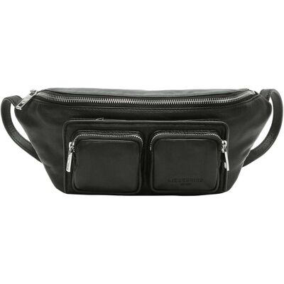 Liebeskind Berlin, Damen, Handtasche, Belt-Bag Gürteltasche aus Schafsleder, Schwarz Liebeskind Berlin, Damen, Handtasche, Belt-Bag Gürteltasche aus Schafsleder, Schwarz