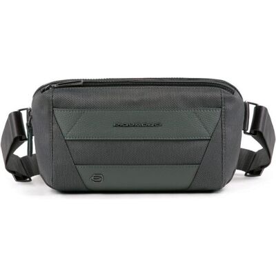 Piquadro, Herren, Bauchtasche, Trakai, Textile Fanny Pack, Grey, 27 x 14.5 x 7.5 cm, For Men, Grau Piquadro, Herren, Bauchtasche, Trakai, Textile Fanny Pack, Grey, 27 x 14.5 x 7.5 cm, For Men, Grau