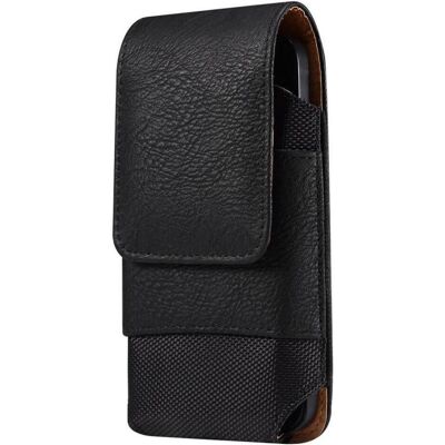 Cover-Discount, Bauchtasche, Nylon - Leder Gurttasche mit Kartenfach schwarz / L, Schwarz Cover-Discount, Bauchtasche, Nylon - Leder Gurttasche mit Kartenfach schwarz / L, Schwarz