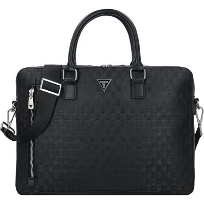 Guess Herren, Handtasche, Torino Aktentasche 40 cm Laptopfach, Schwarz Guess Herren, Handtasche, Torino Aktentasche 40 cm Laptopfach, Schwarz