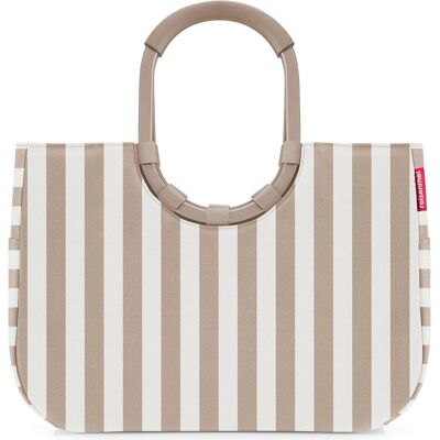 reisenthel, Einkaufshilfe, Einkaufskorb Loopshopper L Summerstripes Coffee, Weiss, Braun, Beige reisenthel, Einkaufshilfe, Einkaufskorb Loopshopper L Summerstripes Coffee, Weiss, Braun, Beige