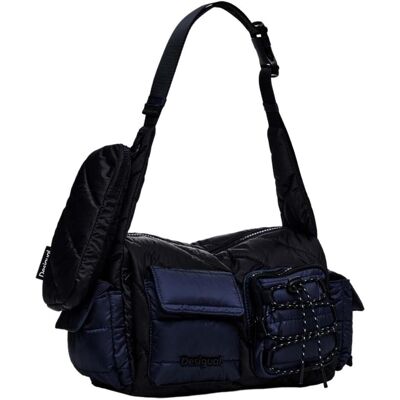 Desigual, Damen, Handtasche, Nylon Querbody Bag, Blau Desigual, Damen, Handtasche, Nylon Querbody Bag, Blau