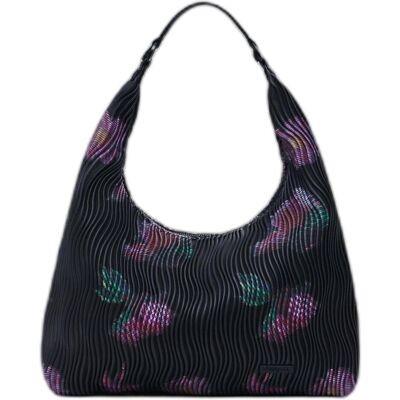 Desigual, Damen, Handtasche, Xenon Samara Shoulder Bag, Schwarz, Mehrfarbig Desigual, Damen, Handtasche, Xenon Samara Shoulder Bag, Schwarz, Mehrfarbig
