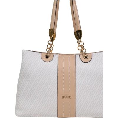 Liu Jo, Damen, Handtasche, Ematite Einkaufstasche, Weiss, Pink Liu Jo, Damen, Handtasche, Ematite Einkaufstasche, Weiss, Pink