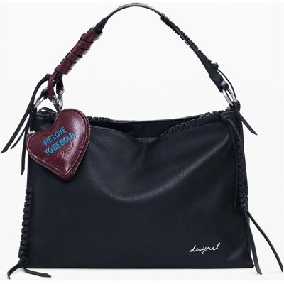 Desigual, Damen, Handtasche, Torio Schultertasche 35.5 cm, Schwarz Desigual, Damen, Handtasche, Torio Schultertasche 35.5 cm, Schwarz