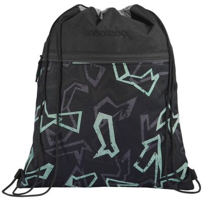 Coocazoo, Unisex, Tasche, Sportbeutel Turnbeutel, 10 Liter, Mehrfarbig, Schwarz, Violett, Grau, (10 l) Coocazoo, Unisex, Tasche, Sportbeutel Turnbeutel, 10 Liter, Mehrfarbig, Schwarz, Violett, Grau, (10 l)