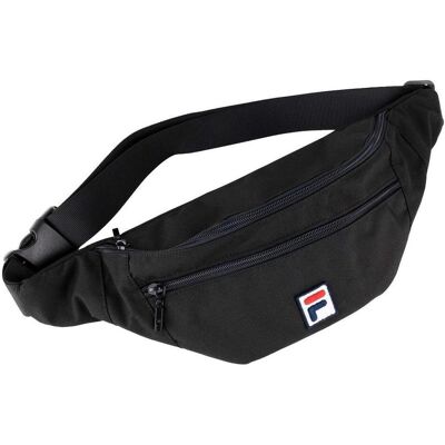 FILA, Unisex, Bauchtasche, Bissau Gürteltasche aus beschichtetem Canvas mit doppeltem Reissverschluss FBU0010-80009 Cz, Schwarz FILA, Unisex, Bauchtasche, Bissau Gürteltasche aus beschichtetem Canvas mit doppeltem Reissverschluss FBU0010-80009 Cz, Schwarz