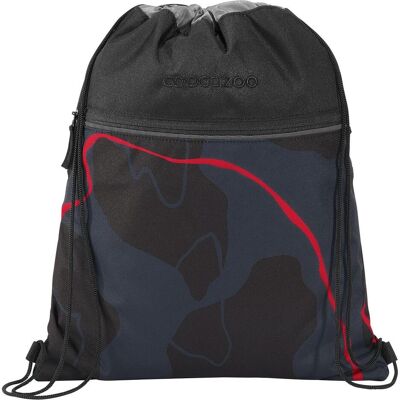 Coocazoo, Unisex, Tasche, Sportbeutel Turnbeutel, 10 Liter, Schwarz, Grau, Mehrfarbig, Rot, (10 l) Coocazoo, Unisex, Tasche, Sportbeutel Turnbeutel, 10 Liter, Schwarz, Grau, Mehrfarbig, Rot, (10 l)