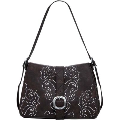 Desigual, Damen, Handtasche, Poker Face Posadas Umhängetasche 31 cm, Braun Desigual, Damen, Handtasche, Poker Face Posadas Umhängetasche 31 cm, Braun