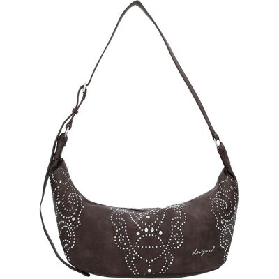 Desigual, Damen, Handtasche, Poker Face Munster 2.0 Schultertasche 33 cm, Braun Desigual, Damen, Handtasche, Poker Face Munster 2.0 Schultertasche 33 cm, Braun