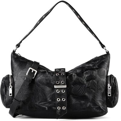 Desigual, Damen, Handtasche, Moonstone Banaba Hand Bag, Schwarz Desigual, Damen, Handtasche, Moonstone Banaba Hand Bag, Schwarz