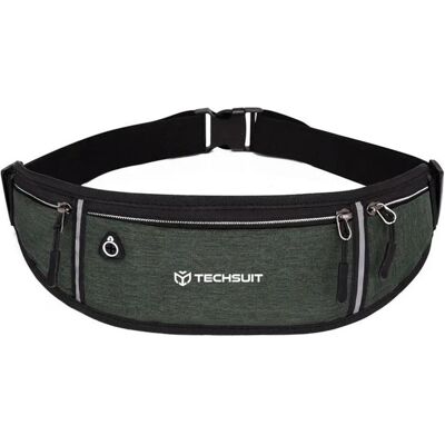 Techsuit, Mädchen, Bauchtasche, - Waist Bag (CWB3) - with Belt for Recreational Activity, Fitness - Green, Grün Techsuit, Mädchen, Bauchtasche, - Waist Bag (CWB3) - with Belt for Recreational Activity, Fitness - Green, Grün