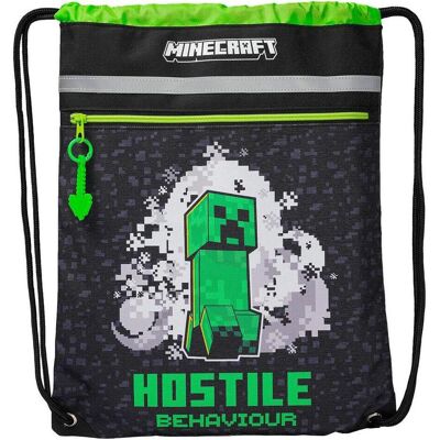 CyP Brands, Jungen, Tasche, Minecraf gym bag 42cm, Grün, Schwarz CyP Brands, Jungen, Tasche, Minecraf gym bag 42cm, Grün, Schwarz