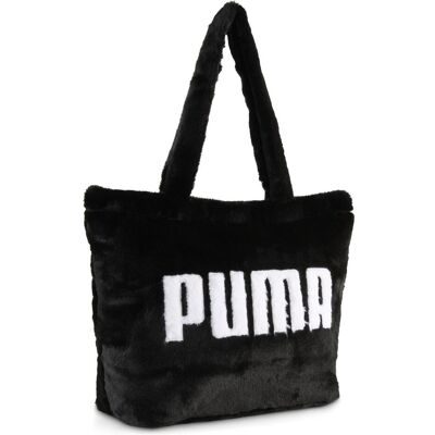Puma Damen, Tasche, UP FAUX FUR Shopper, Schwarz, (17 l) Puma Damen, Tasche, UP FAUX FUR Shopper, Schwarz, (17 l)