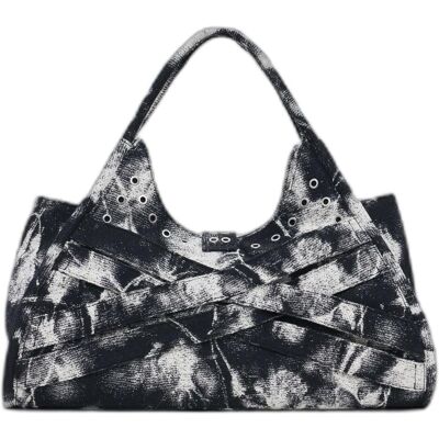 Desigual, Damen, Handtasche, Uranio Heritown Hand Bag, Mehrfarbig, Schwarz Desigual, Damen, Handtasche, Uranio Heritown Hand Bag, Mehrfarbig, Schwarz