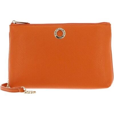 Mandarina Duck, Damen, Handtasche, Mellow Leder-Crossover mit Schulterriem und Hauptfach, Orange Mandarina Duck, Damen, Handtasche, Mellow Leder-Crossover mit Schulterriem und Hauptfach, Orange