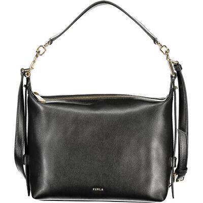 Furla, Damen, Handtasche, tonie m leather hobo shoulder bag, black, Schwarz Furla, Damen, Handtasche, tonie m leather hobo shoulder bag, black, Schwarz