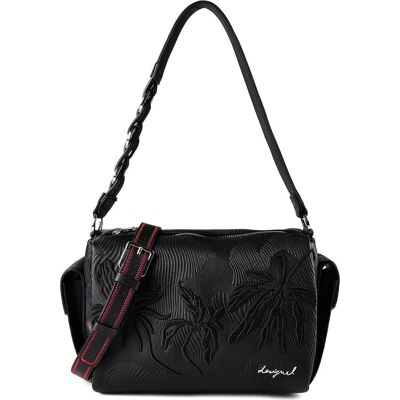 Desigual, Damen, Handtasche, Mirenis Habana, Schwarz Desigual, Damen, Handtasche, Mirenis Habana, Schwarz